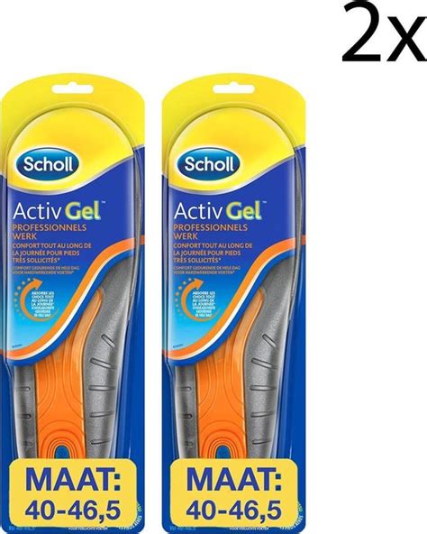 Scholl Inlegzolen Gel Activ Work Man Paar X Bol