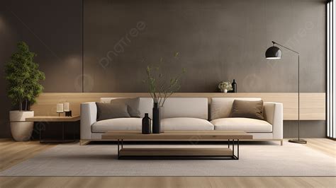 Living Room Floor Lamp Potted Sofa Background Living Room Floor Lamp