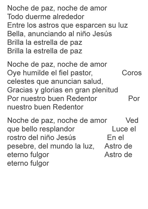 Canticos Jejr Noche De Paz Noche De Amor Todo Duerme Alrededor