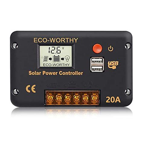 Buy Eco Worthy A Solar Charge Controller Solar Panel Battery