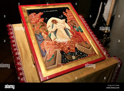 Saint Antoine Le Grand Orthodox Monastery Icon Christ Banque De