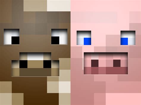 Minecraft Pig Face Wallpaper