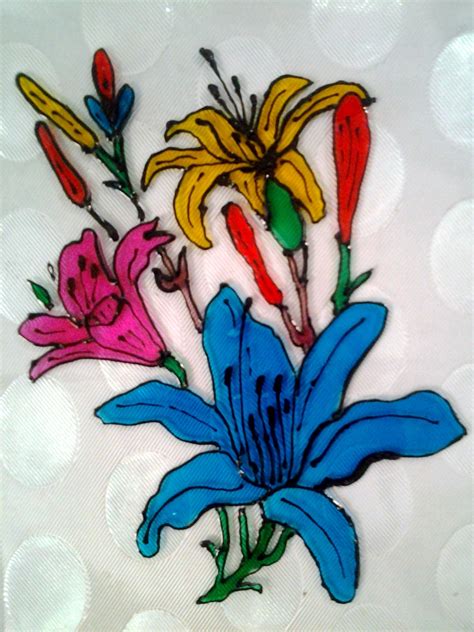 Explore Your Talent: Glass Painting - Beautiful Flowers