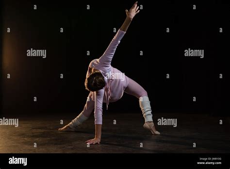 Ballerina Practicing Ballet Dance In The Studio Stock Photo Alamy