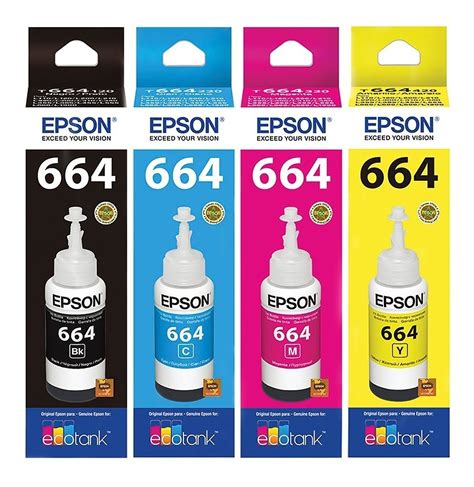 Combo Tinta Epson Negro Color L L Original Big Market