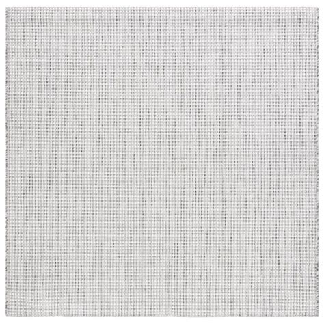 Safavieh Courtyard Ivorydark Gray 7 Ft X 7 Ft Woven Geometric Indoor