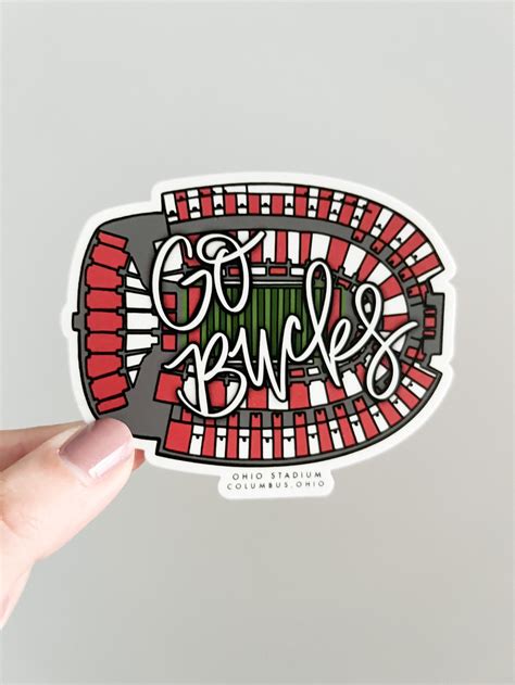 Ohio State University Stadium Sticker - Etsy