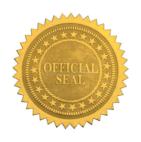 Official Seal Of Approval