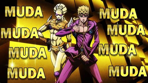 Jojos Bizarre Adventure Golden Wind Muda Muda Muda Compilation Youtube