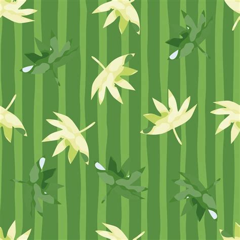 Premium Vector Abstract Palm Leaves Tropical Seamless Pattern