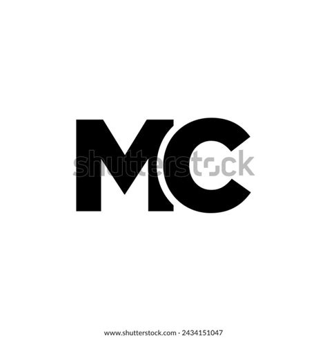 Trendy Letter M C Mc Logo Stock Vector Royalty Free 2434151047