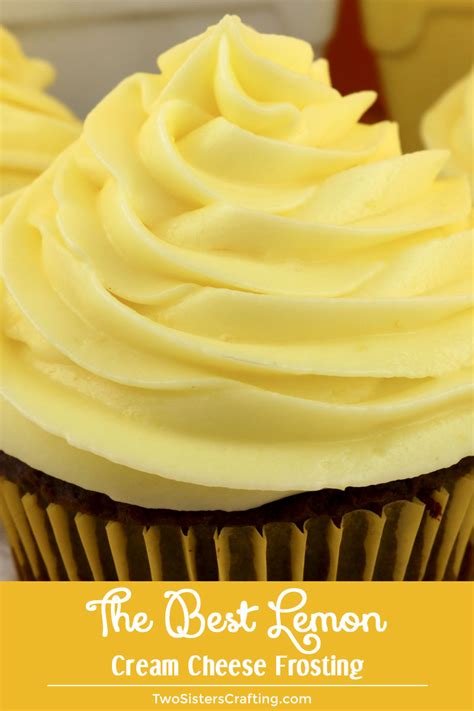 The Best Lemon Cream Cheese Frosting Two Sisters