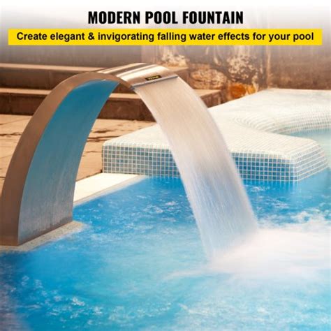 VEVOR VEVOR Fuente Cascada Para Piscina Acero Inoxidable Fuente De