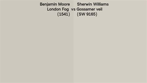 Benjamin Moore London Fog 1541 Vs Sherwin Williams Gossamer Veil Sw