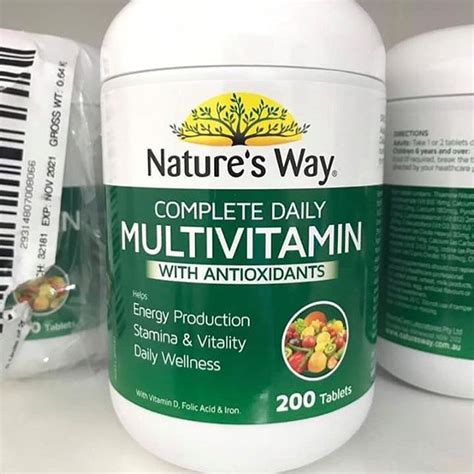 Viên Uống Bổ Sung Vitamin Tổng Hợp Natures Way Complete Daily Multivitamin 200 Viên Của Úc