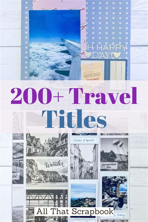 Travel Titles Scrapbooking Layouts Travel Travel Scrapbook Pages Scrapbook Cover Vacation