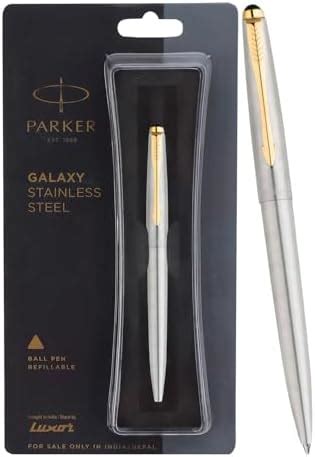 Parker Vector Standard Chrome Trim Roller Ball Pen Black Body Color