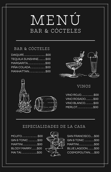 Actualizar Imagen Carta De Bebidas De Un Bar Mexicano Abzlocal Mx