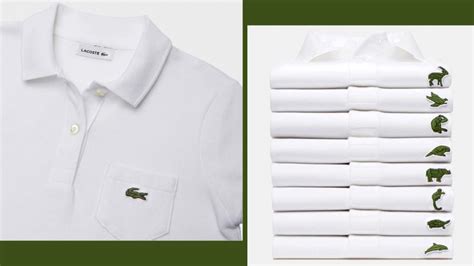 Lacoste's shirts are dropping the iconic crocodile logo for a good cause