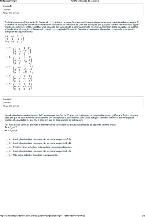 N Algebra Linear Computacional Lgebra Linear I