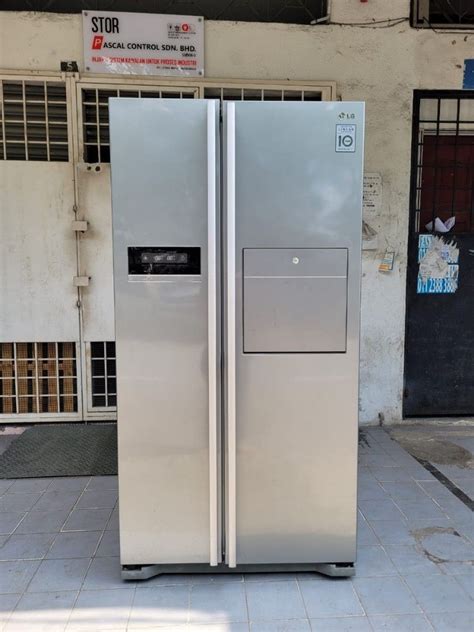 Peti Sejuk Peti Ais Fridge LG Inverter Side By Side TV Home