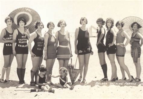 Small Section Of A Panoramic Photograph Of The Bathing Beauty