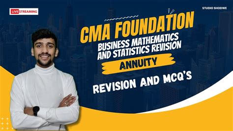 CMA Foundation Revision Series Business Mathematics And Statistics