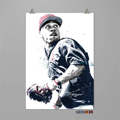 Mookie Betts Boston Red Sox Art Print Baseball Poster Sport Etsy