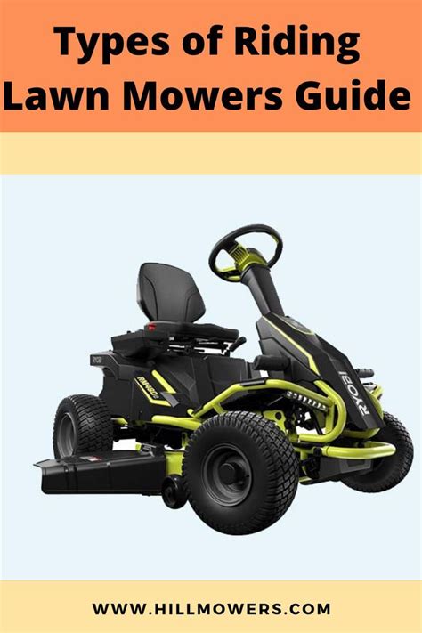 Types Of Riding Lawn Mowers Guide Riding Lawn Mowers Riding Riding