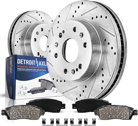 Amazon Autoshack Front Drilled And Slotted Brake Kit Rotors Black