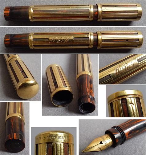 Stylo Plume Waterman Ideal En Or Massif Vers Gold Fountain Pen