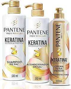 Pantene Shampoo Sin Sal Cabello Seco Keratina Con Pro Vitamina B