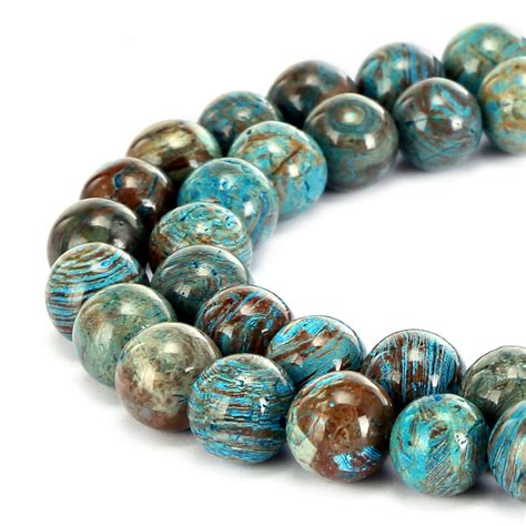 Brcbeads Natural Crazy Blue Lace Agate Gemstone Round 10mm Beads For