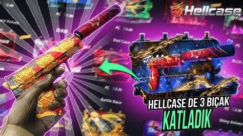 HELLCASE 3 BIÇAK KATLADIK CSGO KASA AÇILIMI PROMO CODE YouTube