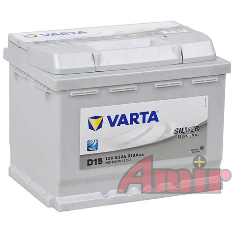 Akumulator Varta Silver 12v 63ah 610a D15