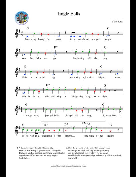 Printable Sheet Music Jingle Bells Printable Calendars At A Glance