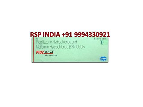 Pioz Mf 75mg Tab At Best Price In Tiruchirappalli Ravi Specialities