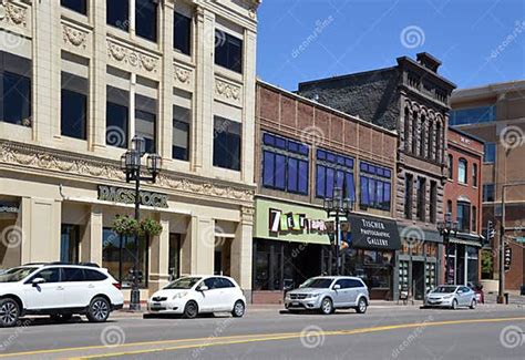 Historical Buildings In Downtown Duluth Minnesota Editorial Stock