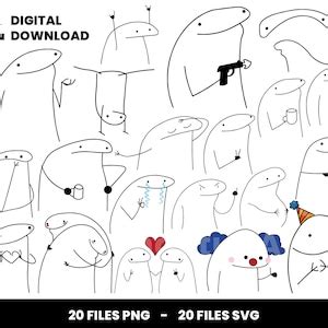 Clipart Bundle Layered Svg Flork Svg Abstract Svg Meme Etsy