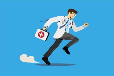 Doctor Running With Medicine Box Vector Graphic By Aryo Hadi Creative