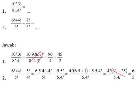 Soal Faktorial Kelas 12 Ujian