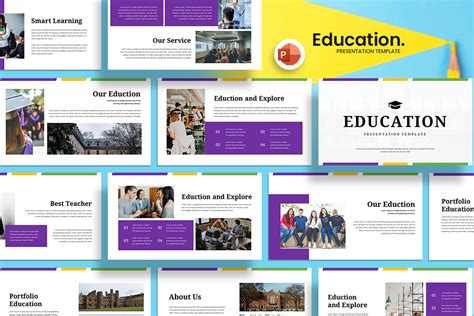 Education - PowerPoint Template Graphic by qrdesignstd · Creative Fabrica