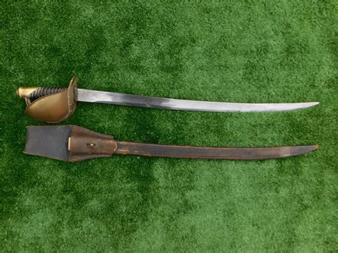 Civil War United States Navy M1860 Cutlass And Scabbard Dated 1862 Trade In Military