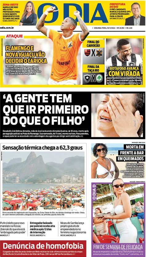 Veja As Capas Dos Jornais Ap S Nova Igua U X Vasco