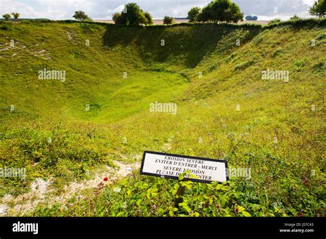 Le Lochnagar Crater à Partir De La Bataille De La Somme Durant La