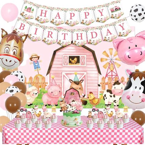 Farm Birthday Party Decorations For Girls Banner Nepal Ubuy