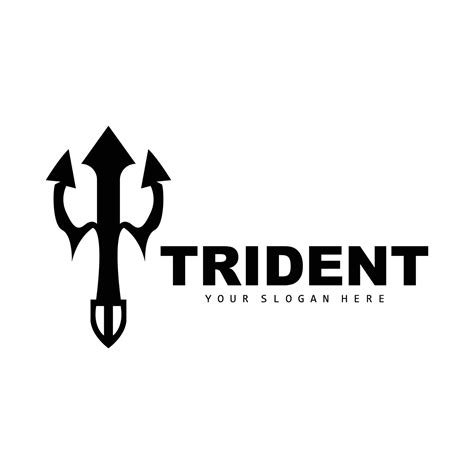 Trident Logo Vector Magic Spear Of Poseidon Neptune Triton King