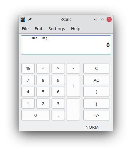 KCalc KDE Applications