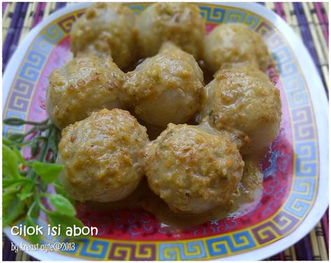kreasi ayie cilok isi abon
