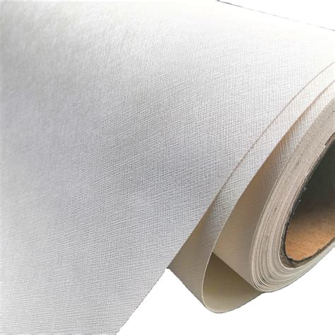 Vinyl Wallpaper White Blank Wallpaper Rolls Inkjet Printing Materials